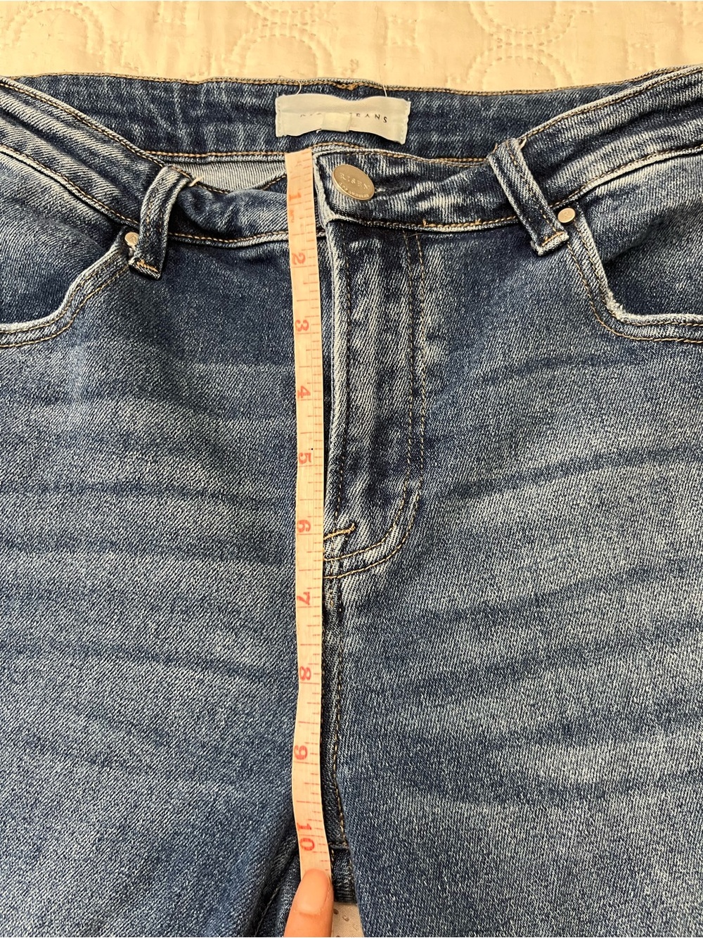 Risen Mid Rise Straight Denim Jeans size 9/29 - Picture 8 of 16
